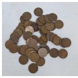 50 Lincoln Wheat Pennies