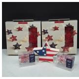 Patriotic Star Decor and Glimmer Strings
