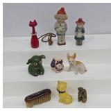 Miniature Figurines and Brush Set