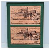 Mounted Prints of Historic Monastery