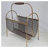 MCM Brass Mesh Magazine Rack