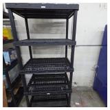 Black Plastic Shelving Unit