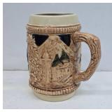 Ceramic Stein with Bavarian Relief Design