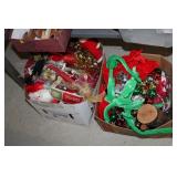 2 Boxes of Christmas Decorations