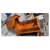 WOODEN DOLL CRADLE