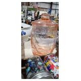 GLASS PEANUTS JAR WITH LID