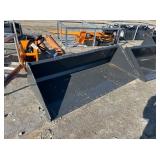 82” UNUSED SKID STEER SMOOTH BUCKET 82” UNUSED SKID STEER SMOOTH BUCKET