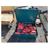 METAL BOX OF (24) RATCHET STRAPS METAL BOX OF (24) RATCHET STRAPS