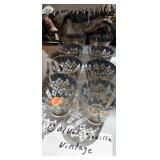 VINTAGE DRINKING GLASSES