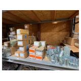 LARGE LOT OF PIPE STRAPS , COUPLINGS ,CONNECTORS ,ETC LARGE LOT OF PIPE STRAPS , COUPLINGS ,CONNECTORS ,ETC