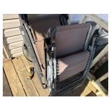 3 CHAIRS AND SMALL TABLE