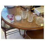 GLASSWARE, PITCHERS, COASTERS, ETC.
