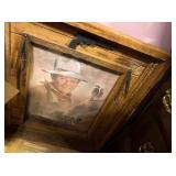 JOHN WAYNE RUSTIC HANGING PRINT 25x30”