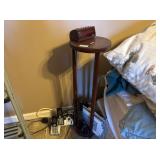 NIGHT STAND TABLE WITH PHONES AND FLASH LIGHT