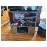 SHELF  CABINET & CONTENTS (TV NOT INCLUDED)