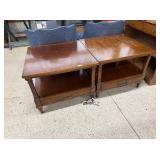2 END TABLES 26”X26”X21”