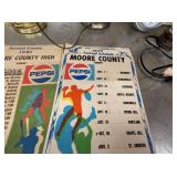 3 VINTAGE PEPSI MOORE COUNTY SCHEDULES