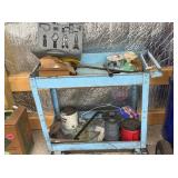 METAL CART WITH MISC