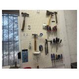 LOT SCREW DRIVERS , HAMMERS , ETC