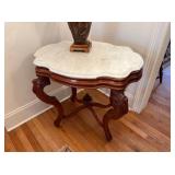 MARBLE TOP SIDE TABLE