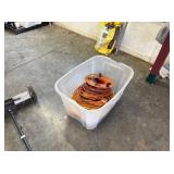 TOTE OF EXTENSION CORDS