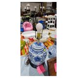 BLUE AND WHITE LAMP