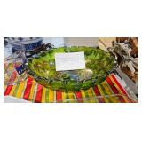 GREEN INDIANA GLASS BOWL