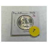 franklin half dollar coin silver 