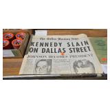 VINTAGE DALLAS NEWPAPER PRESIDENT KENNEDY