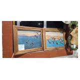 VINTAGE DUCK UNLIMITED FRAMED PICTURE DECOR