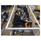 (2) SETS OF SKID STEER POST HOLE AUGERS