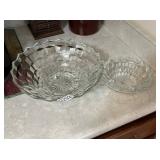 (2) FOSTORIA FOOTED CANDY DISH BOWLS (2) FOSTORIA FOOTED CANDY DISH BOWLS