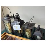 (4) CANDLE LANTERNS (4) CANDLE LANTERNS