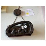 JAPANESE WOOD CARVED BEARS MAIL HOLDER JAPANESE WOOD CARVED BEARS MAIL HOLDER