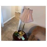 LAMP, YELLOW GREEN GLASS CANDY DISH,& COASTERS LAMP, YELLOW GREEN GLASS CANDY DISH,& COASTERS