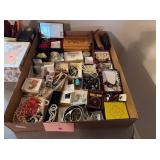 LOT OF JEWELRY AND JEWELRY BOXES LOT OF JEWELRY AND JEWELRY BOXES