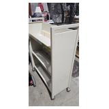 METAL ROLLING BOOK CART METAL ROLLING BOOK CART