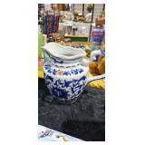 BLUE AND WHITE PITCHER BLUE AND WHITE PITCHER