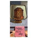 INDIANA GLASS FAIRLY LAMP INDIANA GLASS FAIRLY LAMP