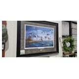 DUCKS UNLIMITED FRAMED PICTURE