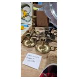 BRASS CANDLE HOLDERS