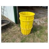 (3) MINERAL TUBS & FEED BUCKET