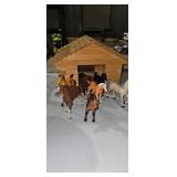 HORSES AND STABLE