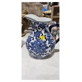 BLUE AND WHITE PITCHER