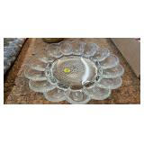 GLASS EGG PLATE