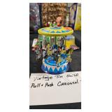 VINTAGE TIN TOY CAROUSEL