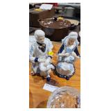 BLUE AND WHITE FIGURINES