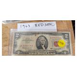 RED SEAL TWO DOLLAR BILL