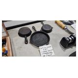 SMALL CAST IRON SKILLETS
