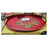 RED ORIENTAL TRAY